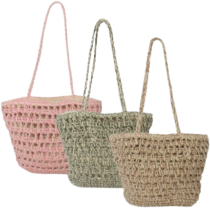 Bolso Señora Rafia 35x30x10cm