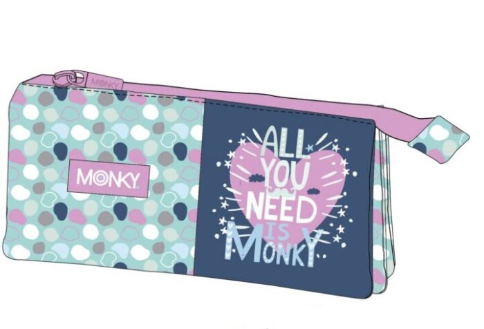 Portatodo Triple All You Need Monky 23cm - Imagen 1