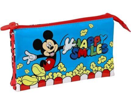Portatodo Triple Mickey Mouse Happy Smiles 22x3x12cm