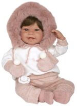 Muñeca Elegance 45cm Zoe Rosa C/Manoplas C/Pelo (Muñeco de Peso)