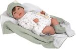 Muñeca Reborn Arias 45cm Paulina C/Manta C/Pelo