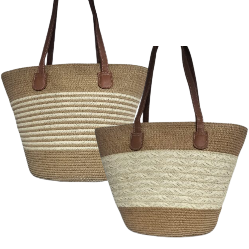 MT2725 Bolso Señora Rafia 40x30x12cm - Imagen 1