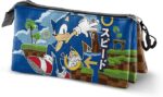 Estuche Portatodo Triple Sonic The Hedgehog - SEGA Greenhill 23 x 11 cm - Imagen 2
