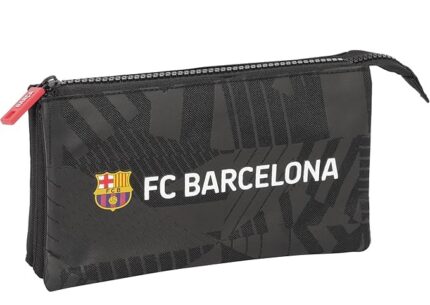Portatodo Triple F.C. Barcelona Black  22x3x12 cm
