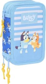 Plumier Escolar con 37 Útiles Incluidos BLUEY Let's Play  12.5x5.5x19.5 cm