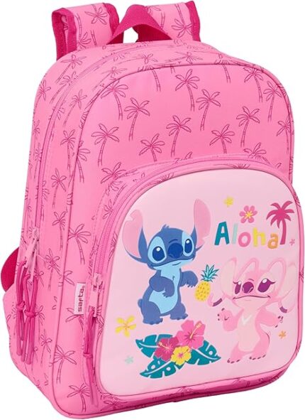 Mochila Escolar Infantil STITCH CHILL 26x11x34 cm