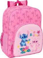 Mochila Infantil Adaptable a Carro STITCH CHILL 32x12x38 cm