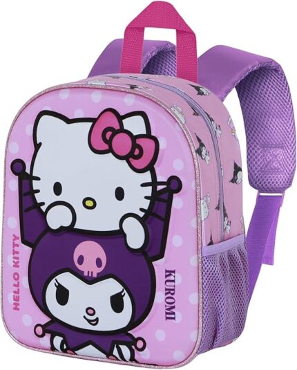 Mochila 3D Elite Sanrio Hello Kitty Playful 25 x 30 cm