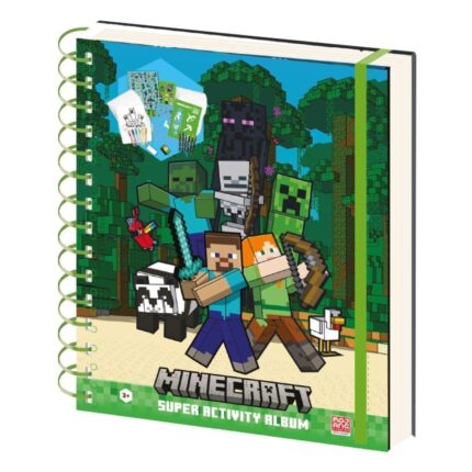 CUADERNO DE ACTIVIDADES MINECRAFT CON ACCESORIOS
