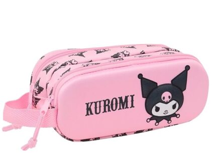 Portatodo Doble 3D Kuromi 3D 21x6x8 cm
