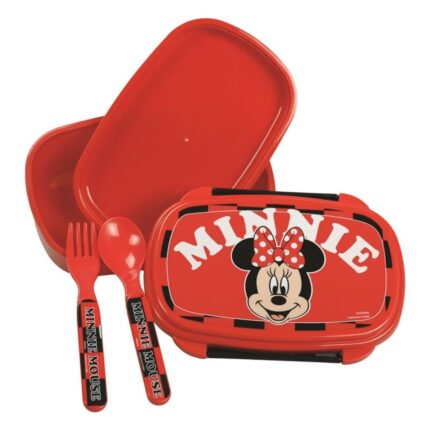 Sandwichera con cubiertos Minnie
