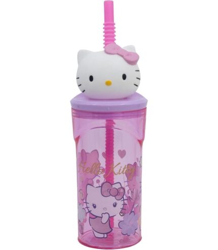 Vaso 3D Hello Kitty 360Ml.23x7cm.
