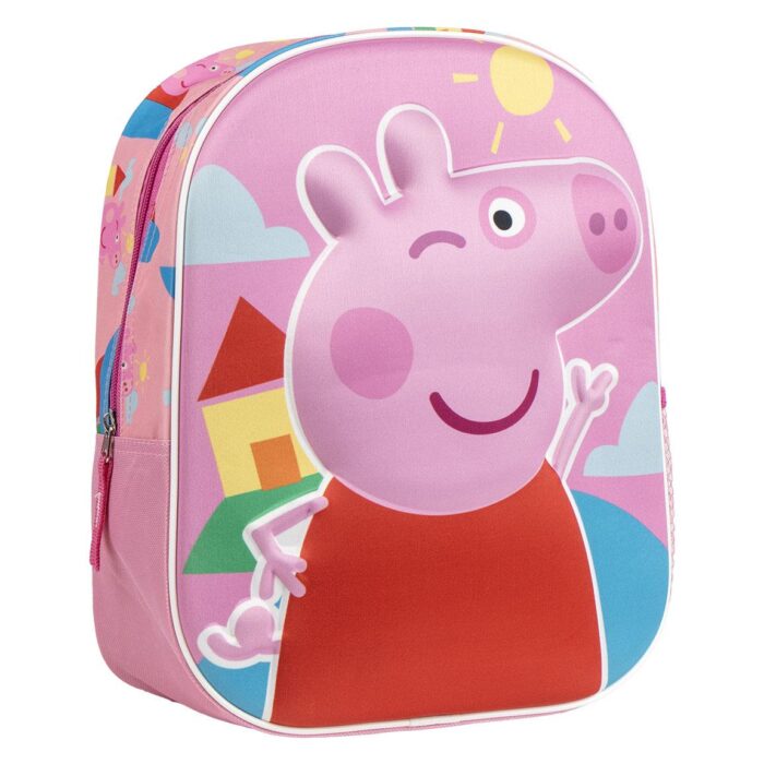 Mochila 3D Peppa Pig 31x25x10cm. - Imagen 1