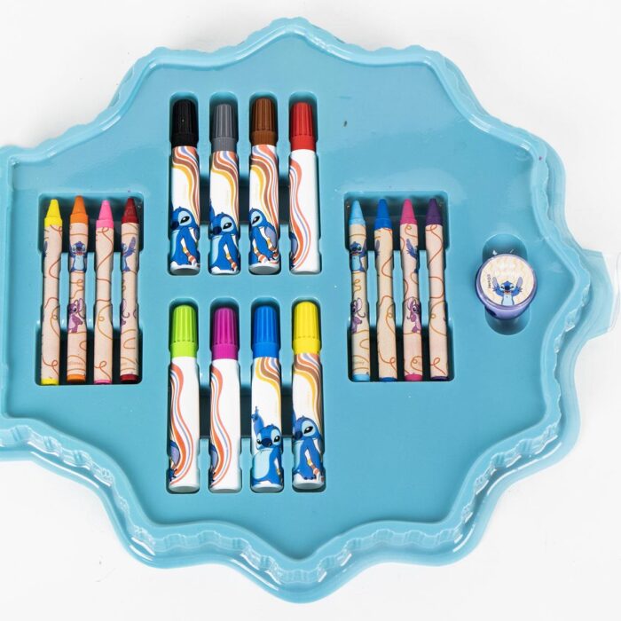 SET PAPELERÍA COLOREABLE CAJA STITCH - Imagen 2