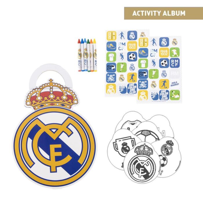 ALBUM ACTIVIDADES COLOREABLE REAL MADRID - Imagen 1