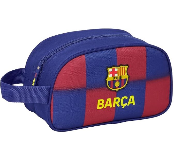 Neceser 2 Cremalleras Adapt.Carro F.C.Barcelona 26×12,5x15cm - Imagen 1