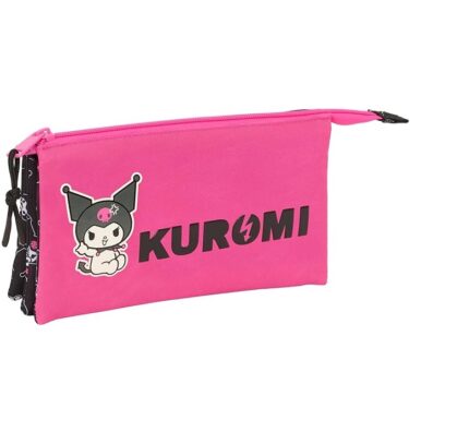 Portatodo Triple, Kuromi 22x3x12 cm