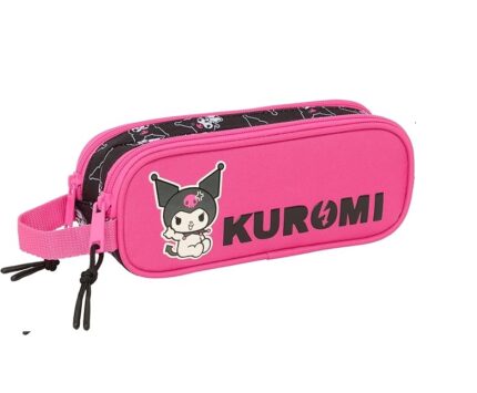 Portatodo Doble Kuromi Estuche Infantil, Estuche 21x6x8 cm