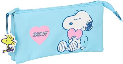 Portatodo Triple Snoopy 22x3x12cm.