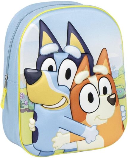Mochila 3D Bluey 31x25x10cm.