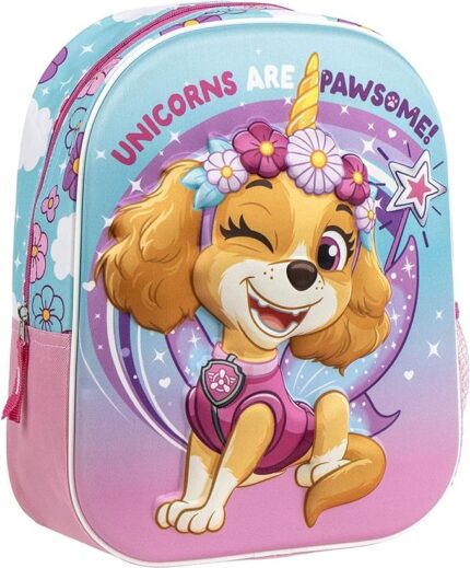 Mochila 3D Patrulla Canina 31x25x10cm.