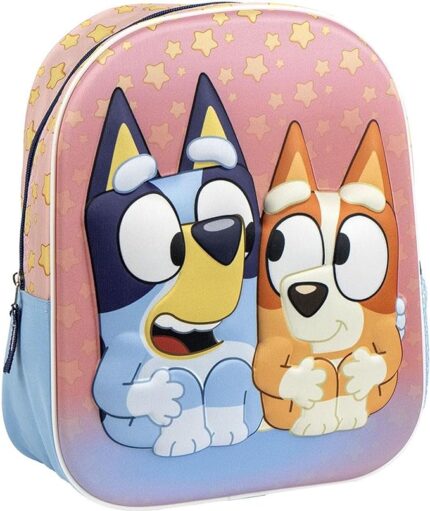 Mochila 3D Bluey 31x25x10cm.
