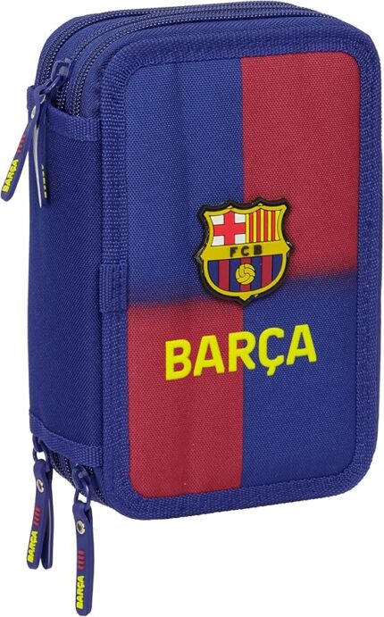 Plumier Triple 37 Pcs F.C.Barcelona 12.5X5.5X19.5Cm