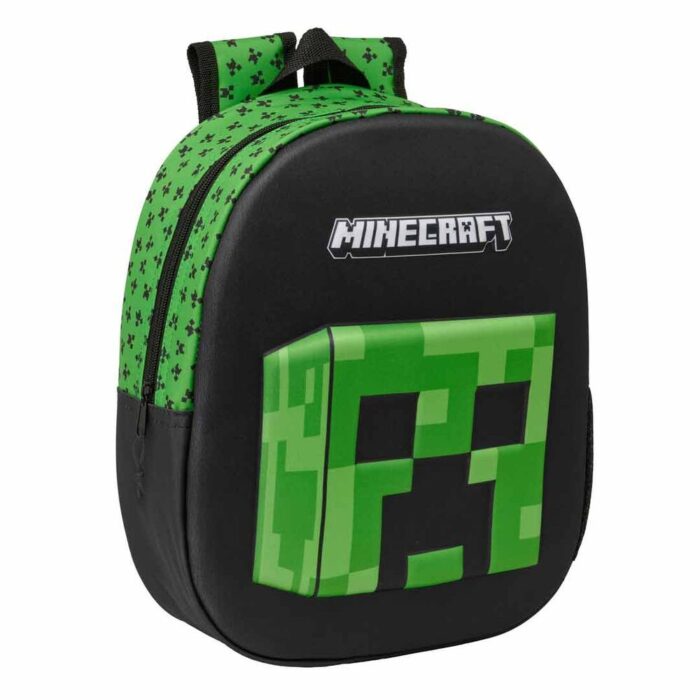Mochila 3D Minecraft 27X10X33 Cm - Imagen 1