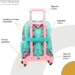 Mochila Stitch Tropical Doble Compartimento + Carro Toybags 360º - Imagen 2