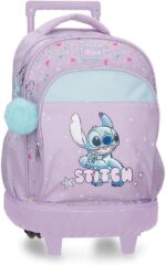 Mochila para portátil Compact Disney Lovely Stitch Morado 32x45x21 cm