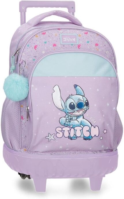 Mochila para portátil Compact Disney Lovely Stitch  Morado 32x45x21 cm