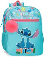 Mochila Escolar Disney Aloha Stitch Azul 27x33x11 cm