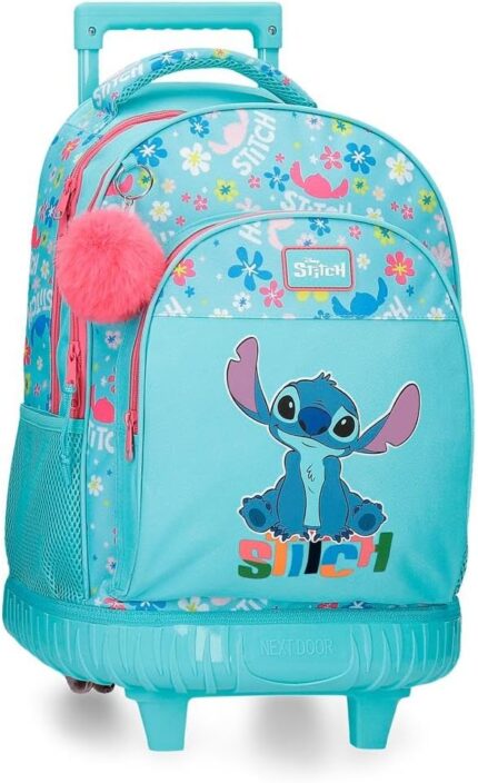 Mochila para portátil Compact  Disney Aloha Stitch Azul 32x45x21 cm