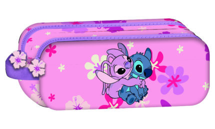 Portatodo Ovalado Stitch Ibiscus Girl 24X20Cm
