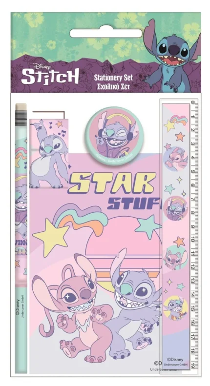 Set Papeleria Stitch 5 Piezas