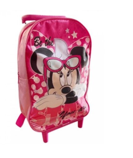 MOCHILA MINNIE C/CARRO 31CM