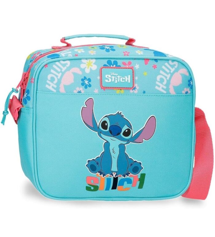 Bolso Bandolera Disney Aloha Stitch Azul 23x20x9 cm - Imagen 1