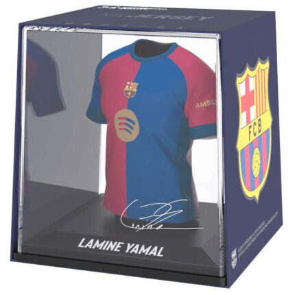 Figura Mini Camiseta Lamine Yamal FC Barcelona 9,5cm.