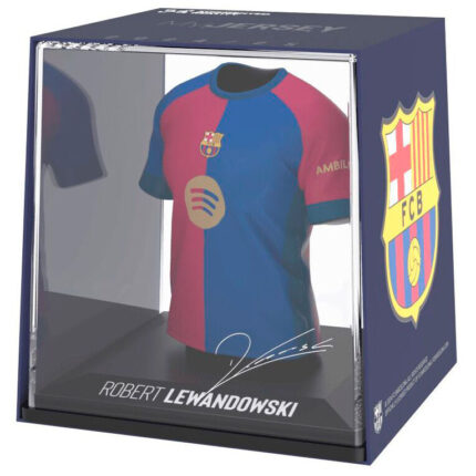 Figura Mini Camiseta Lewandowski FC Barcelona 9,5cm.