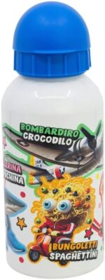 Botella Aluminio Peq. Italian Brainrot 400ml