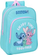 MOCHILA INFANTIL ADAPT.CARRO STITCH 26x10x34cm.