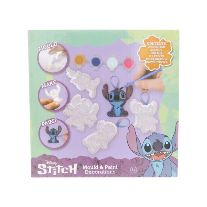 Stitch Set Grande de Escayola para Moldear y Pintar 20x4x20cm. - Imagen 1