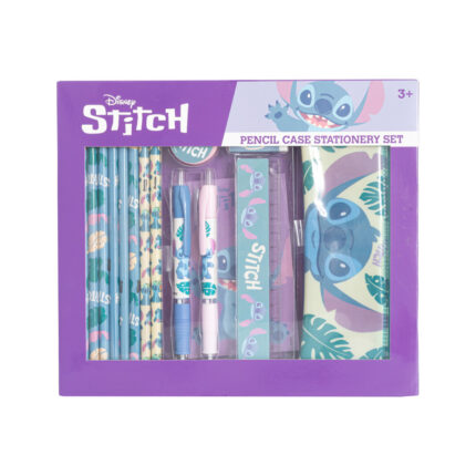 Stitch Set de Papelería 14 Piezas en Caja 25x2x22cm.