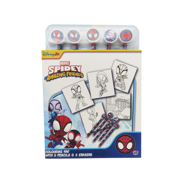 Spidey Libro de Colorear con Lápices con Goma - Imagen 1