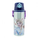 BOTELLA POP UP DE ALUMINIO CON CORREA 730 ML FROZEN SNOWY TALE