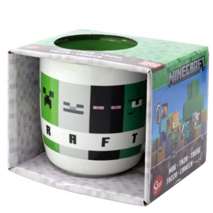 TAZA CERAMICA ELITE 380 ML EN CAJA REGALO MINECRAFT