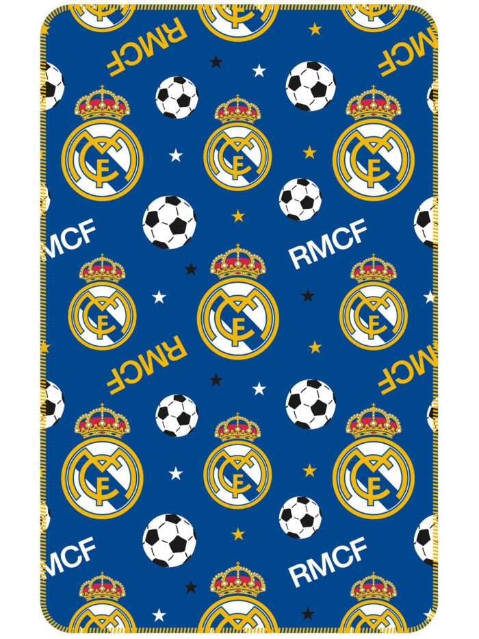 Manta Coralina Real Madrid 150x95cm. - Imagen 1