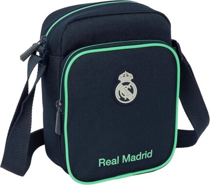Bandolera con Bolsillo Exterior REAL MADRID 2ª EQUIPACIÓN 25/26 16x6x22 cm