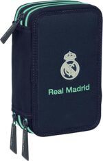Plumier Triple Escolar con 37 Útiles Incluidos REAL MADRID 2ª EQUIPACIÓN 25/26  12.5x5.5x19.5 cm - Imagen 3