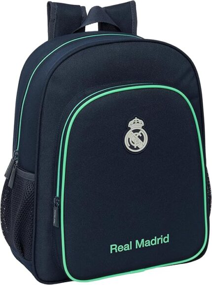 Mochila Infantil, Adaptable a Carro REAL MADRID 2ª EQUIPACIÓN 25/26  32x12x38 cm